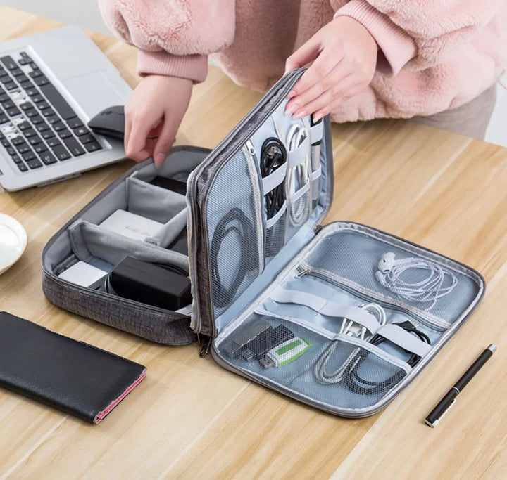 ORGANIZADOR DE CABLES 2 NIVELES