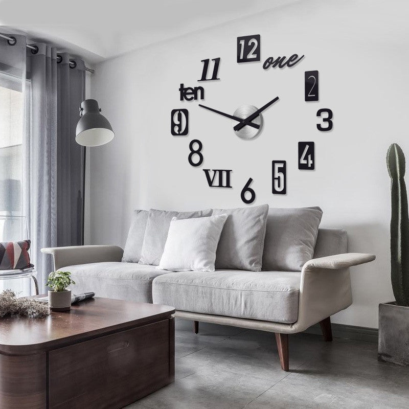 RELOJ DE PARED 3D MODERNO PARA EL HOGAR 90 X 90 cm Carrito Express Colombia