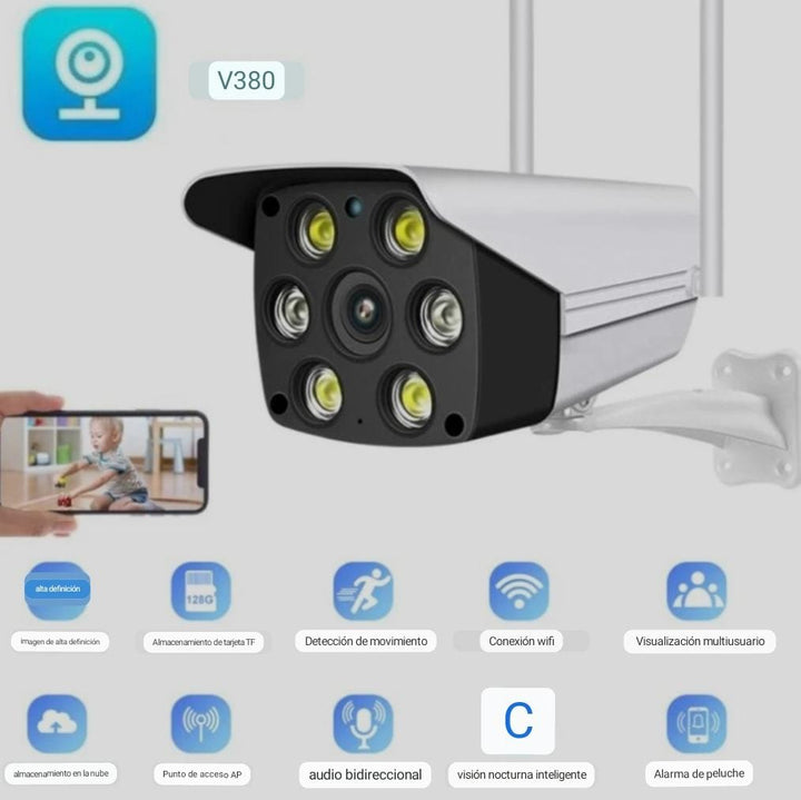 CAMARA PARA EXTERIORES WIFI☔📹