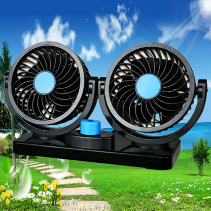 VENTILADOR DOBLE PARA VEHICULO 🚕🍃