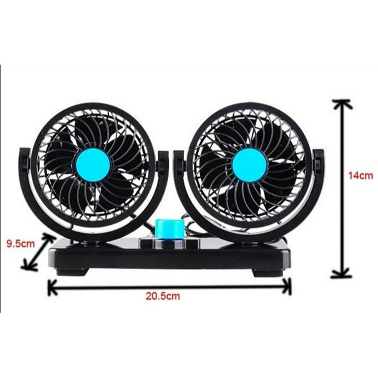VENTILADOR DOBLE PARA VEHICULO 🚕🍃