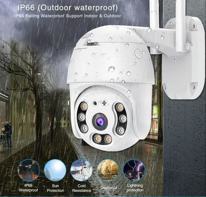 CÁMARA EXTERIOR PTZ DOMO IP WIFI ☔📹
