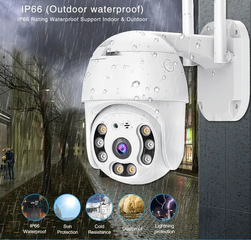 CÁMARA EXTERIOR PTZ DOMO IP WIFI ☔📹
