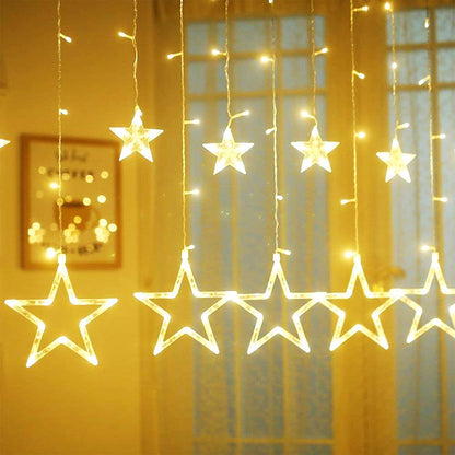 CASCADA LUCES LED ESTRELLAS, 3 y 6 METROS POR 1 METRO 🎄✨
