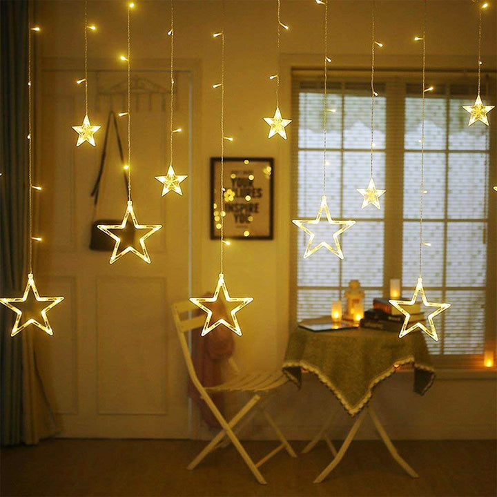 CASCADA LUCES LED ESTRELLAS, 3 y 6 METROS POR 1 METRO 🎄✨